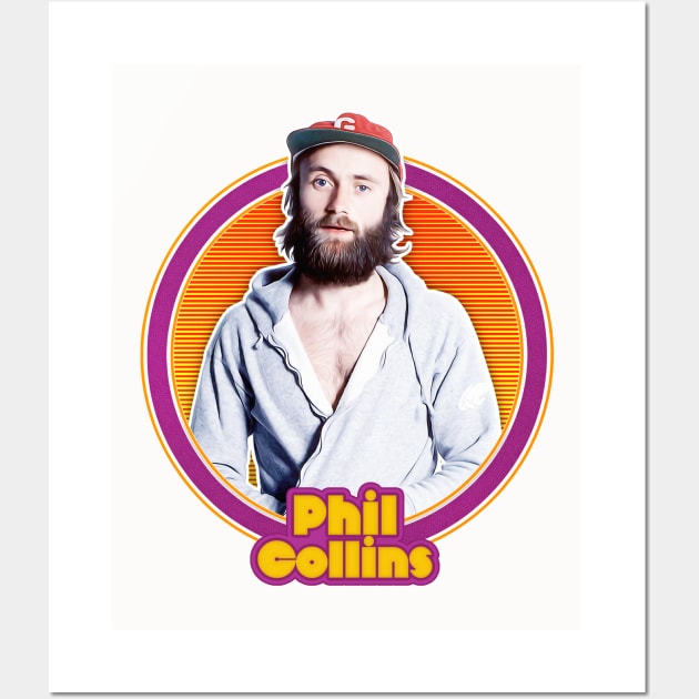 Phil Collins /// Retro 80s Fan Design Wall Art by DankFutura